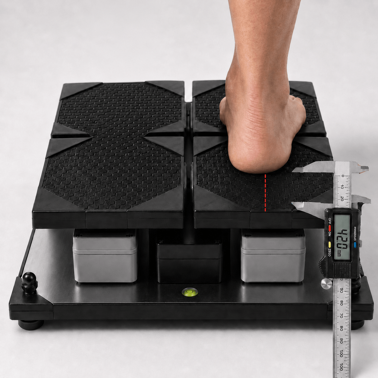 Foot placement recorded before capture starts